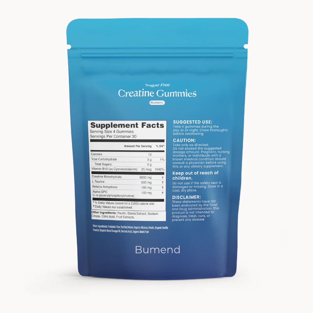 BUMEND Sugar Free Creatine Gummies