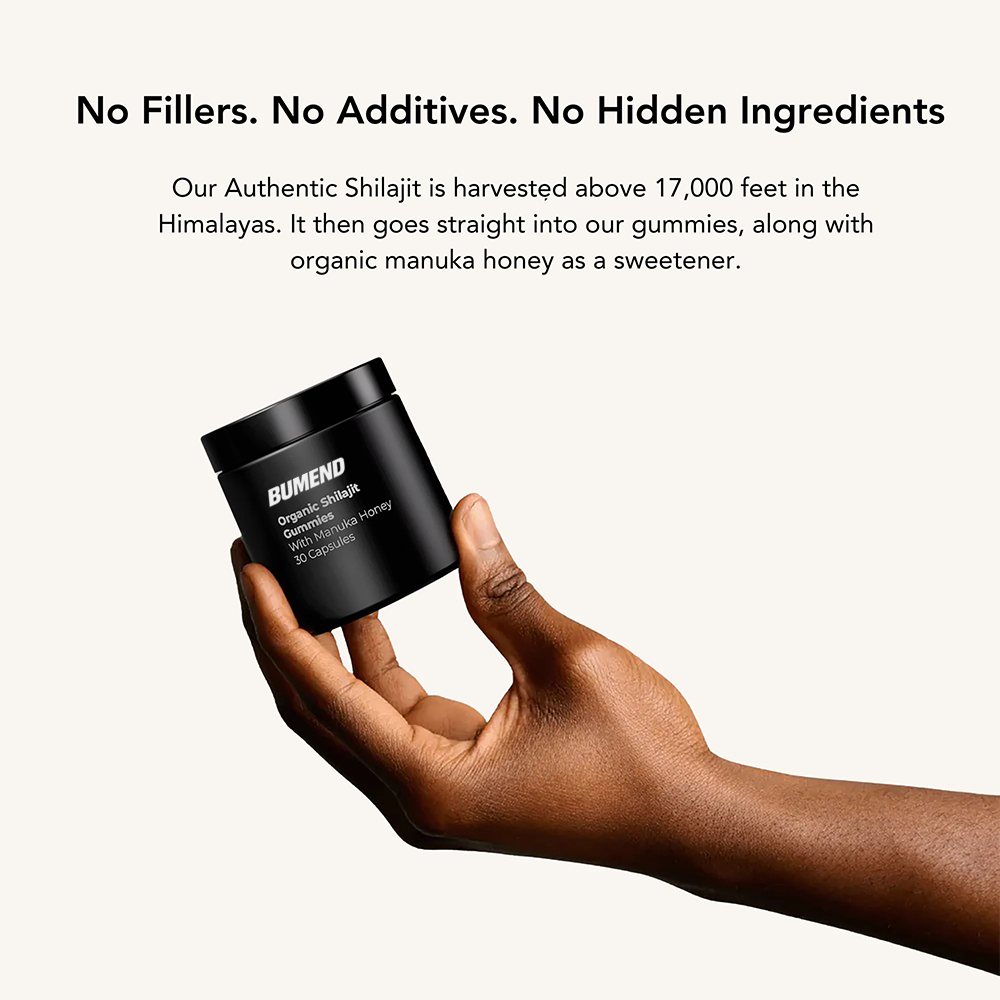 BUMEND Organic Shilajit Daily Gummies