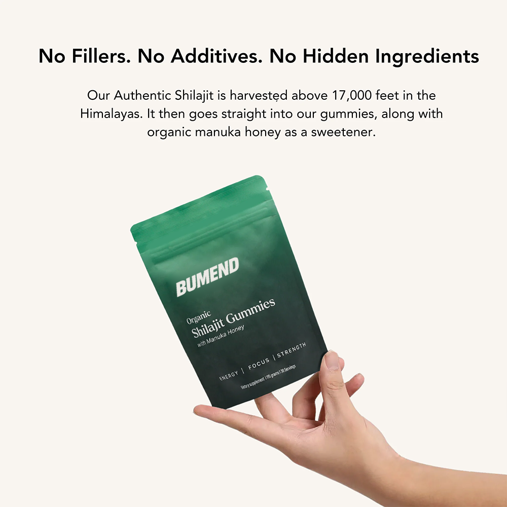 BUMEND Organic Manuka Honey Shilajit Gummies